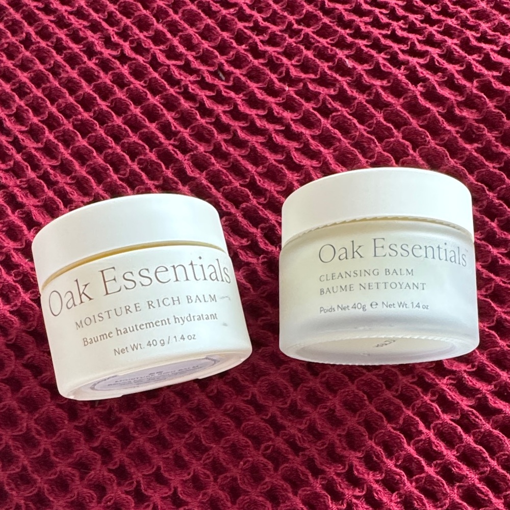 New Jenni Kayne/ Oak Essentials Moisture Rich Balm and Cleansing Balm Set